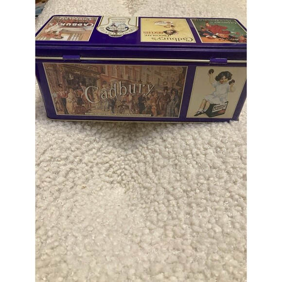 CADBURY’S Vintage Chocolate FINGERS COOKIES Metal Tin Box Container Hinge EMPTY - Picture 4 of 7